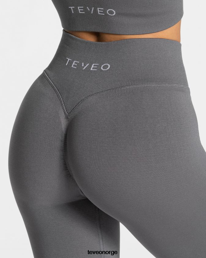 TEVEO klær 0H40JL110 grafitt kvinner statement scrunch leggings