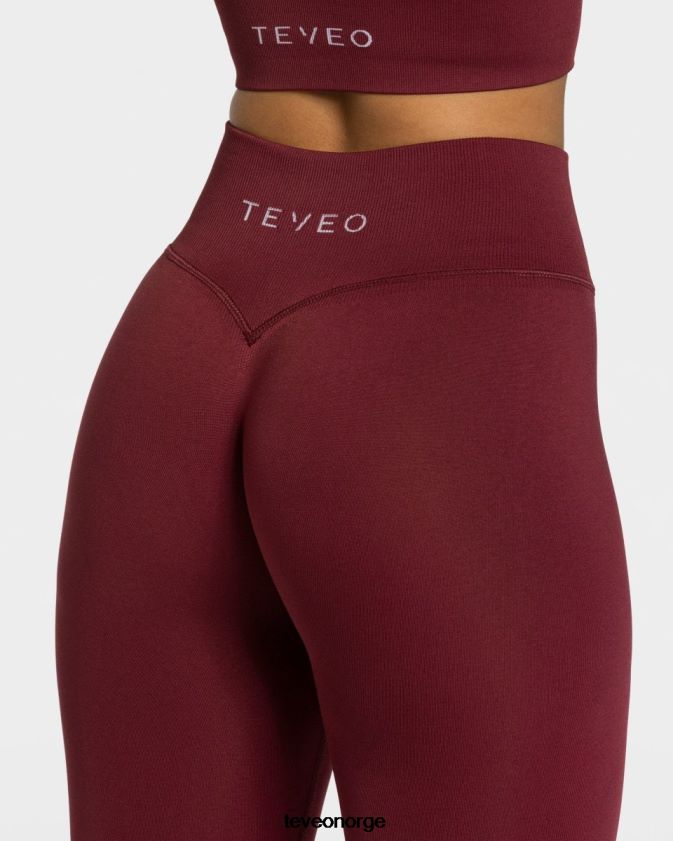 TEVEO klær 0H40JL152 vinrød kvinner sensasjon leggings