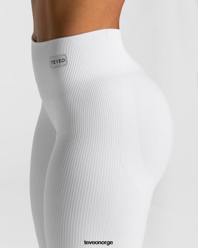 TEVEO klær 0H40JL156 hvit kvinner elegante scrunch-leggings