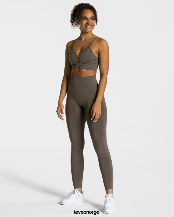 TEVEO klær 0H40JL160 taupe kvinner focus scrunch leggings