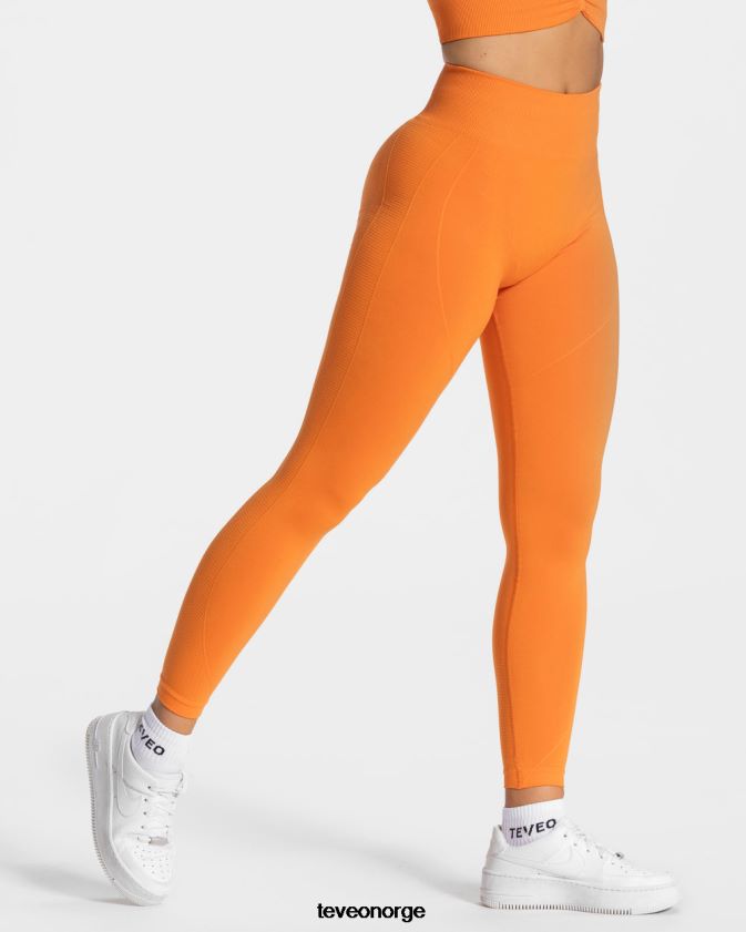 TEVEO klær 0H40JL163 oransje kvinner focus scrunch leggings