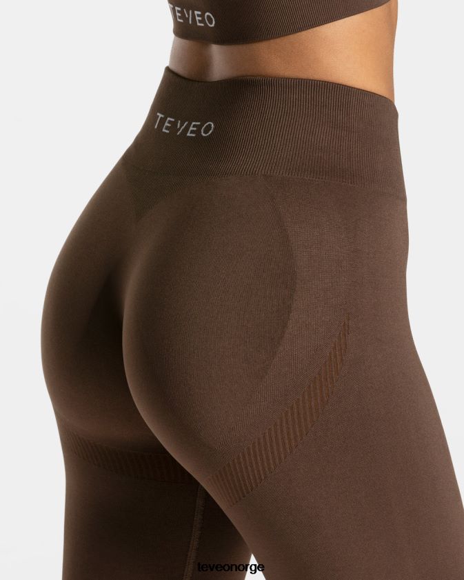 TEVEO klær 0H40JL52 mørkebrun kvinner heve leggings