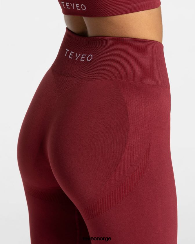 TEVEO klær 0H40JL55 vinrød kvinner heve leggings