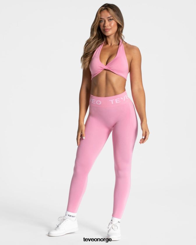 TEVEO klær 0H40JL66 rosa kvinner signatur scrunch leggings