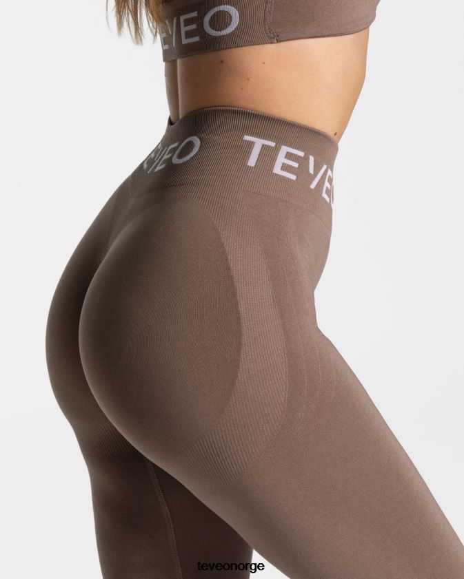 TEVEO klær 0H40JL68 mokka kvinner signatur scrunch leggings