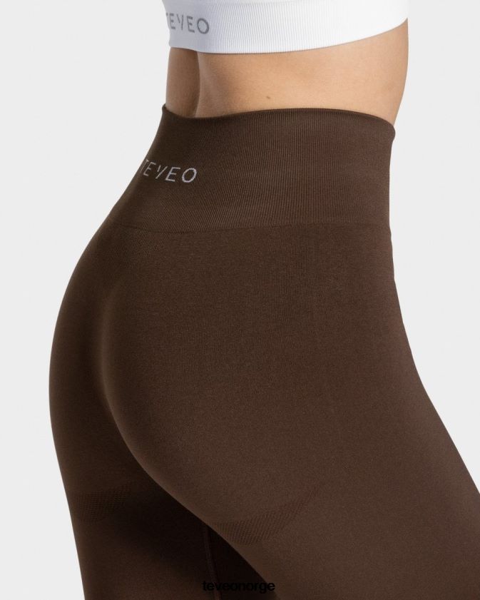 TEVEO klær 0H40JL74 mørkebrun kvinner stilige leggings