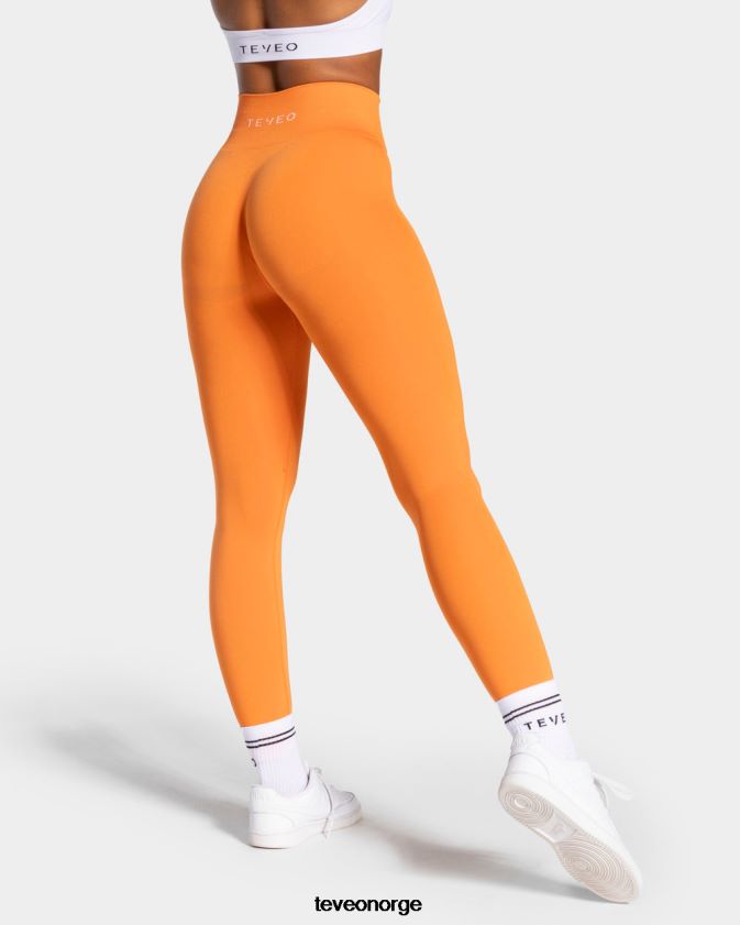 TEVEO klær 0H40JL78 oransje kvinner stilige leggings