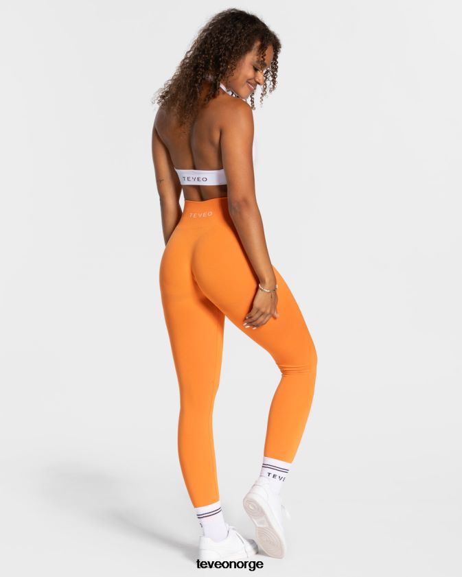 TEVEO klær 0H40JL78 oransje kvinner stilige leggings