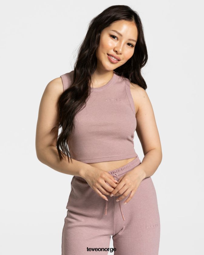 TEVEO klær 0H40JL450 gammelrosa kvinner lounge crop top