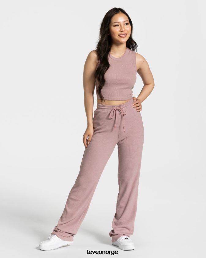 TEVEO klær 0H40JL450 gammelrosa kvinner lounge crop top