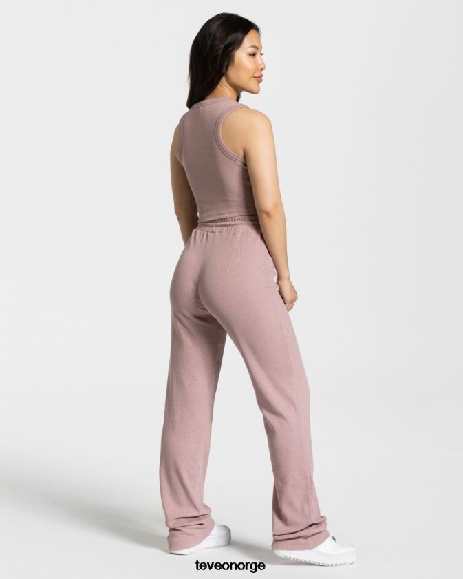 TEVEO klær 0H40JL450 gammelrosa kvinner lounge crop top