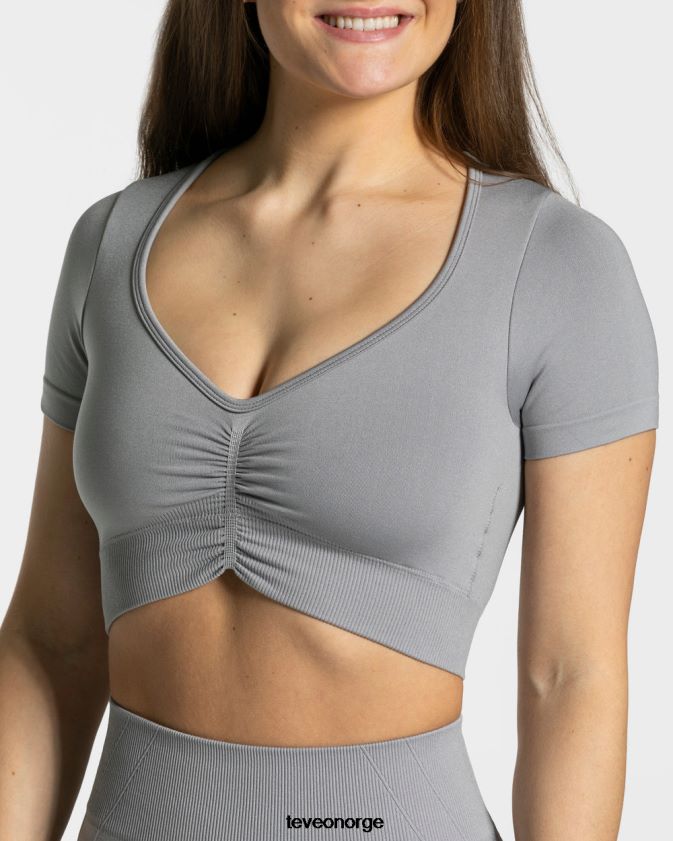 TEVEO klær 0H40JL456 grå kvinner fokus crop top