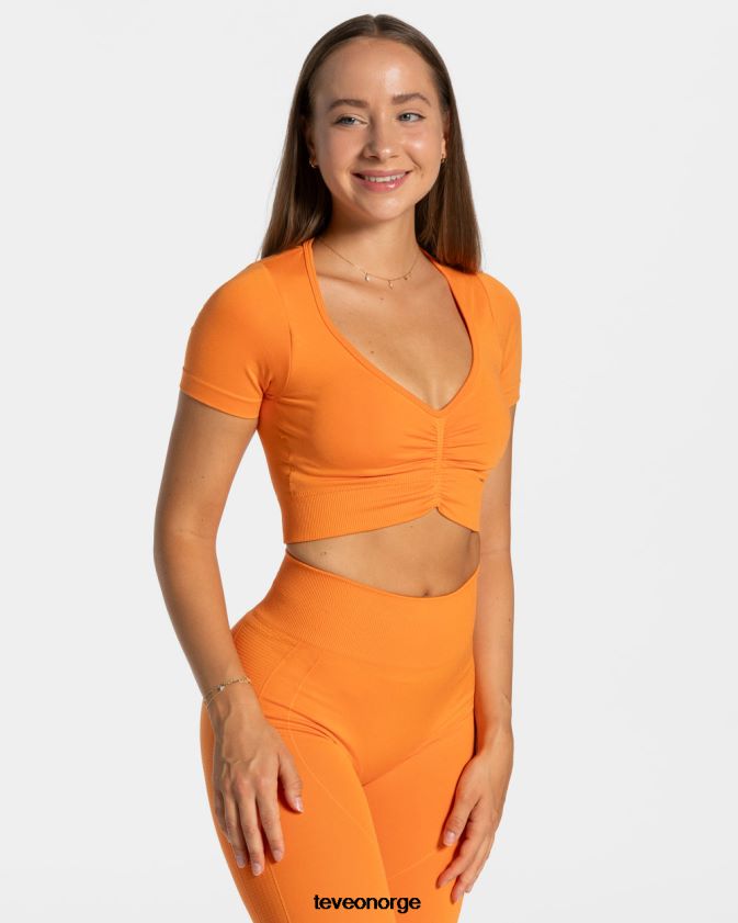 TEVEO klær 0H40JL457 oransje kvinner fokus crop top