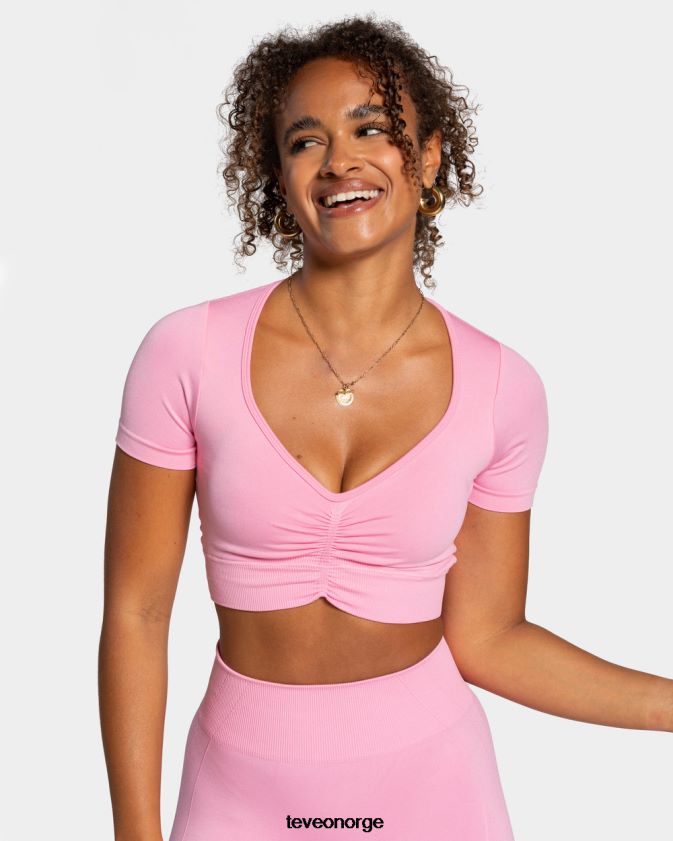 TEVEO klær 0H40JL458 rosa kvinner fokus crop top