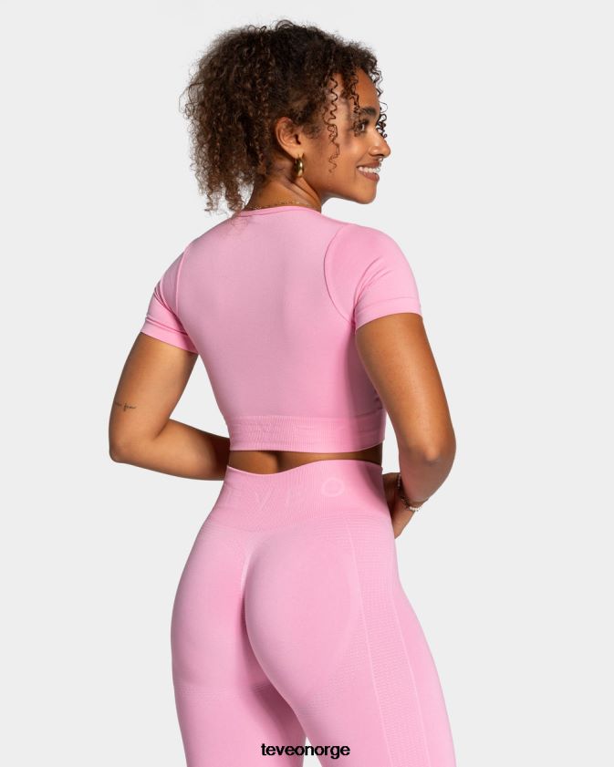 TEVEO klær 0H40JL458 rosa kvinner fokus crop top